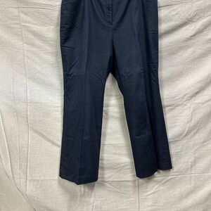 Navy Blue stretch Wide-Leg Pants